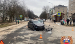 В столкновении двух машин в Лихославле пострадали женщина и ребёнок