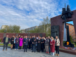 Возложение цветов к мемориальному комплексу «Смоленское захоронение»