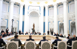 26.05.2025 | Президент России Владимир Путин провел встречу с российскими предпринимателями: в общении приняли участие представители Тверской области