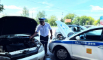 В Твери госавтоинспектор помог автоледи на дороге