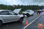 Два человека пострадали в лобовом ДТП на трассе "Балтия" в Тверской области
