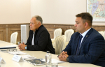 15.08.2025 | Губернатор Игорь Руденя обсудил с председателем правления Госкомпании «Автодор» Вячеславом Петушенко ввод новых транспортных развязок на М-11 в Тверской области
