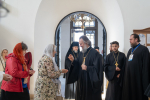 10 сентября 2025, Молебен в Спасо-Преображенском соборе, закладка кирпичей. Открытие ХХ Образовательных чтений в «Панораме» (Тверь)