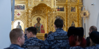 26 марта 2026, Молебен в преддверии 10-летия основания Росгвардии в кафедральном соборе (Тверь) - Тверская епархия