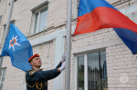 Торжественное построение, посвященное Дню Государственного флага Российской Федерации