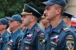 Торжественное построение, посвященное Дню Государственного флага Российской Федерации