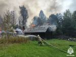 В Весьегонском районе дом сгорел вместе с сараем